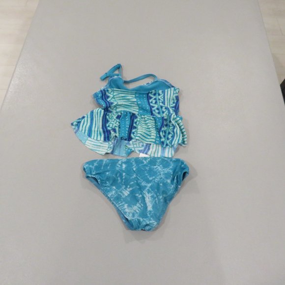 Multi Color 2 Pcs Old Navy Tankini Swimsuit Size XS - Picture 5 of 11